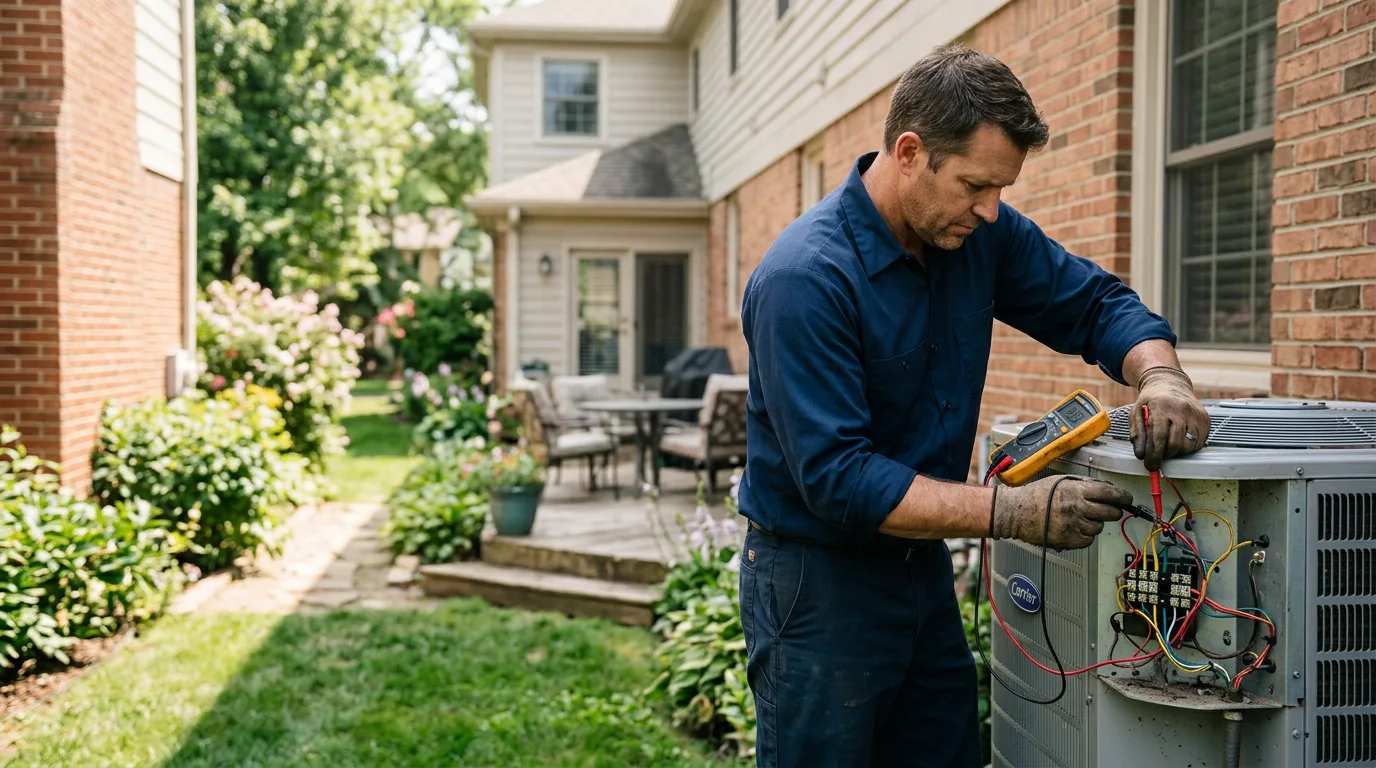 HVAC technician working near Starkweather, ND